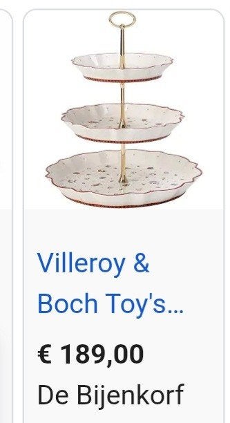 Villeroy & Boch Toy's Delight etagère - 3 lagen, Nieuw, Ophalen of Verzenden, Schaal of Schalen, Overige stijlen