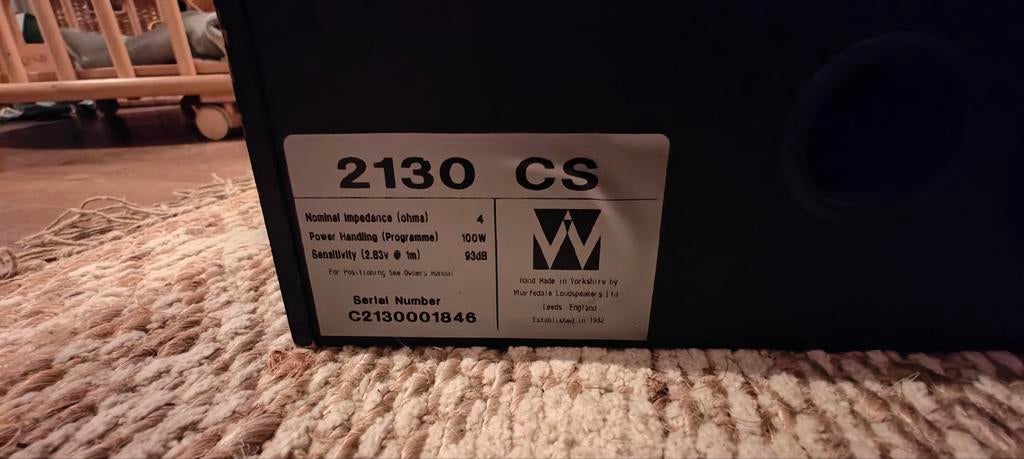 Wharfedale 2130 CS center speaker, Ophalen of Verzenden, 60 tot 120 watt, Center speaker, Overige merken