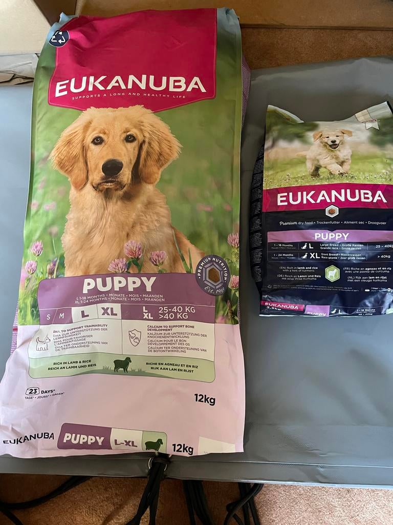 Eukanuba puppy large breed lamb&rice, Dieren en Toebehoren, Dierenvoeding, Ophalen, Hond
