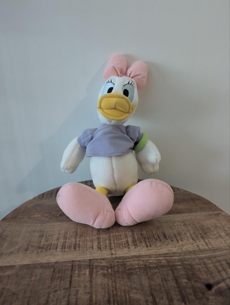 Katrien Duck Knuffel - Disney Pluchen Figuur, Disney, Middelgroot (20 tot 80 cm), Met kleding of accessoire, Eend
