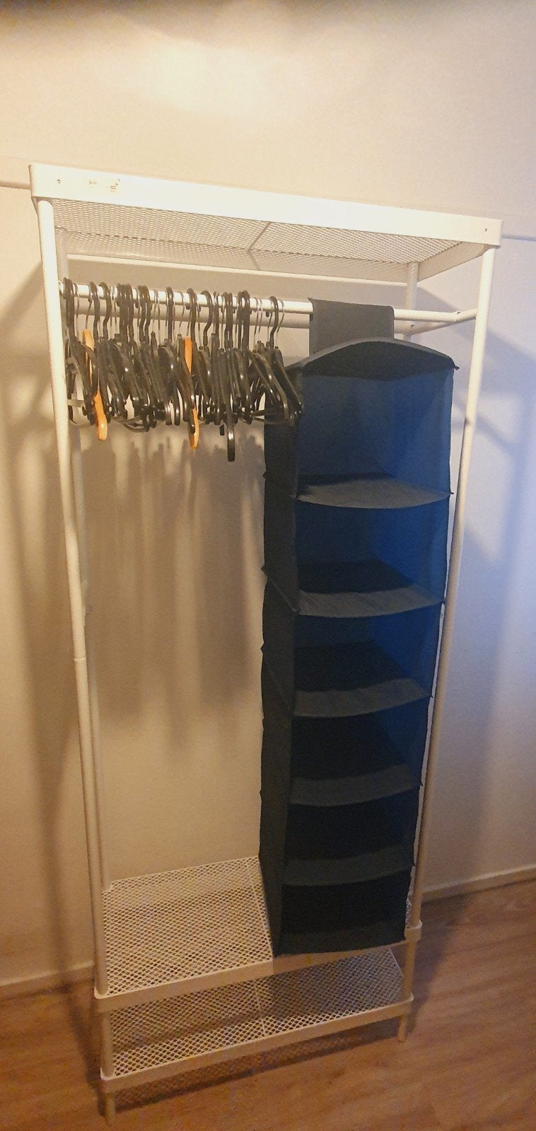 Kledingrek met hangruimte en opbergvakken, Ophalen, Met plank(en), Gebruikt, Overige materialen