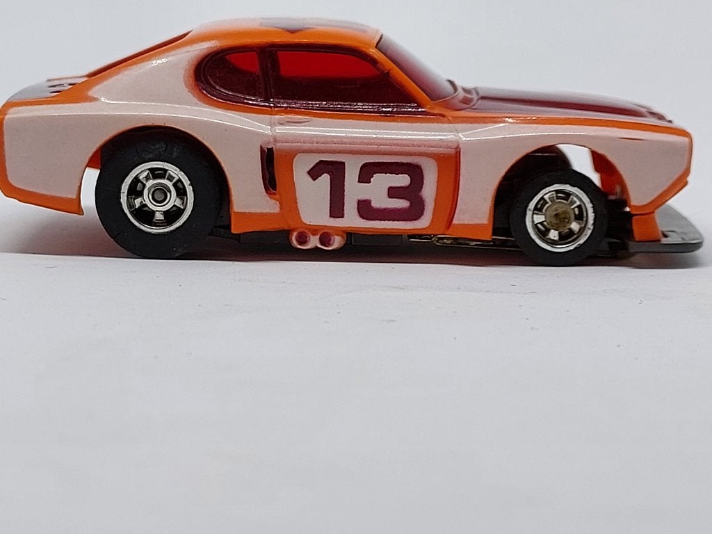 FORD CAPRI 2600 RS AURORA SLOTCAR ORANJE LENGT 7 CM  PERFECT, Ophalen of Verzenden, Zo goed als nieuw, Auto