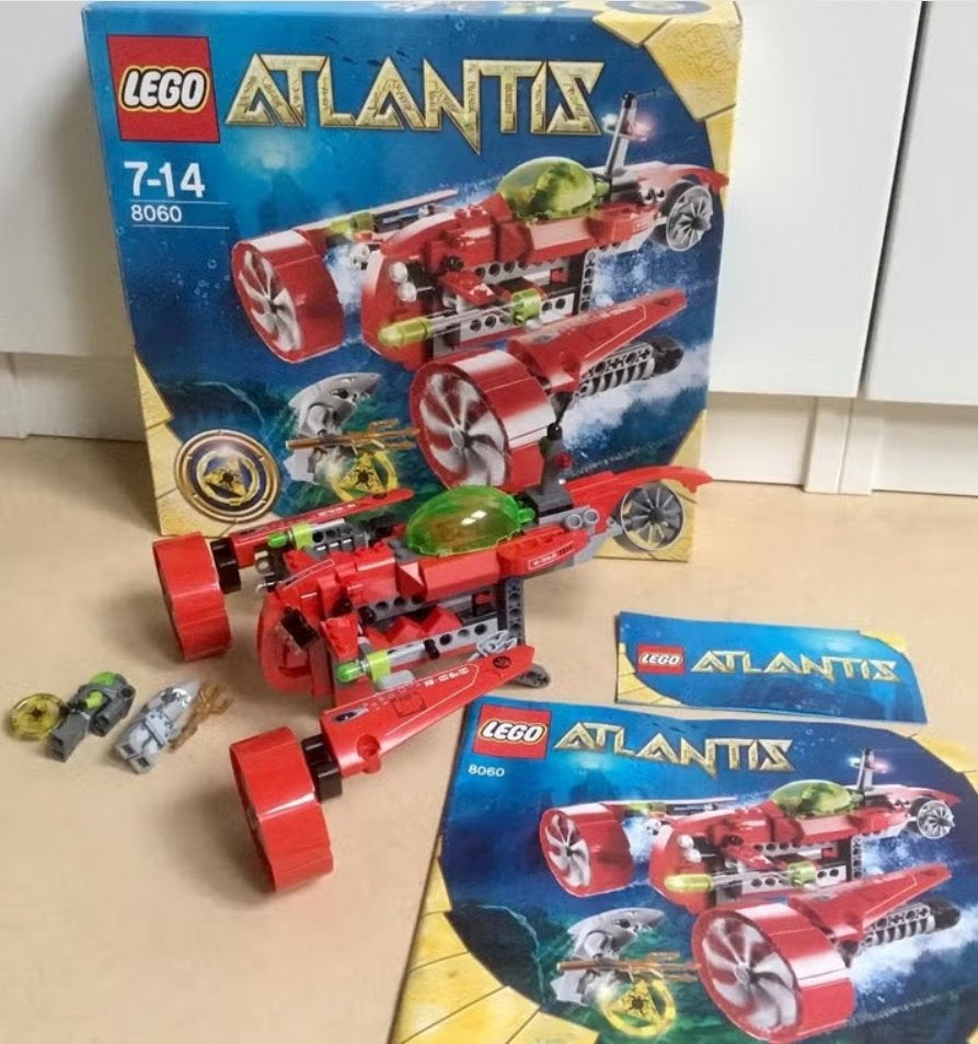 Lego Atlantis Typhoon Turbo onderzeeër - 8060, Overige thema's, Lego, Ophalen of Verzenden, Zo goed als nieuw