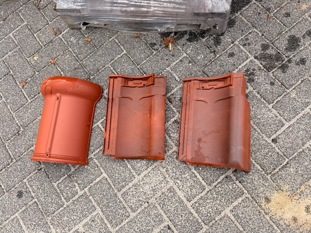 Koramic VHV Vario 33103 Rode Satinet Dakpannen (Nieuw), Ophalen, Steen of Klei, Nieuw, 15 m² of meer