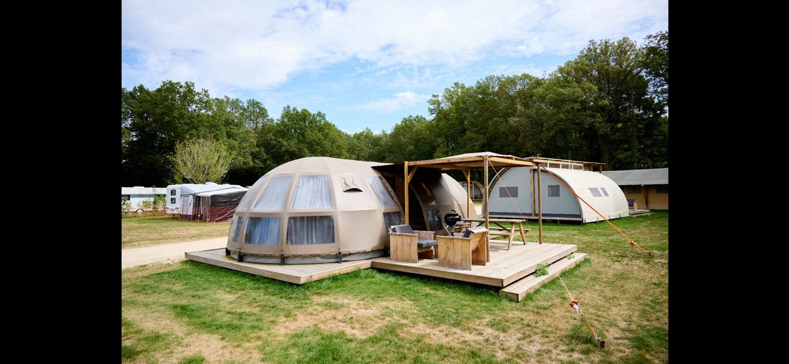 Te koop glamping tent (de panorama), Ophalen, Gebruikt
