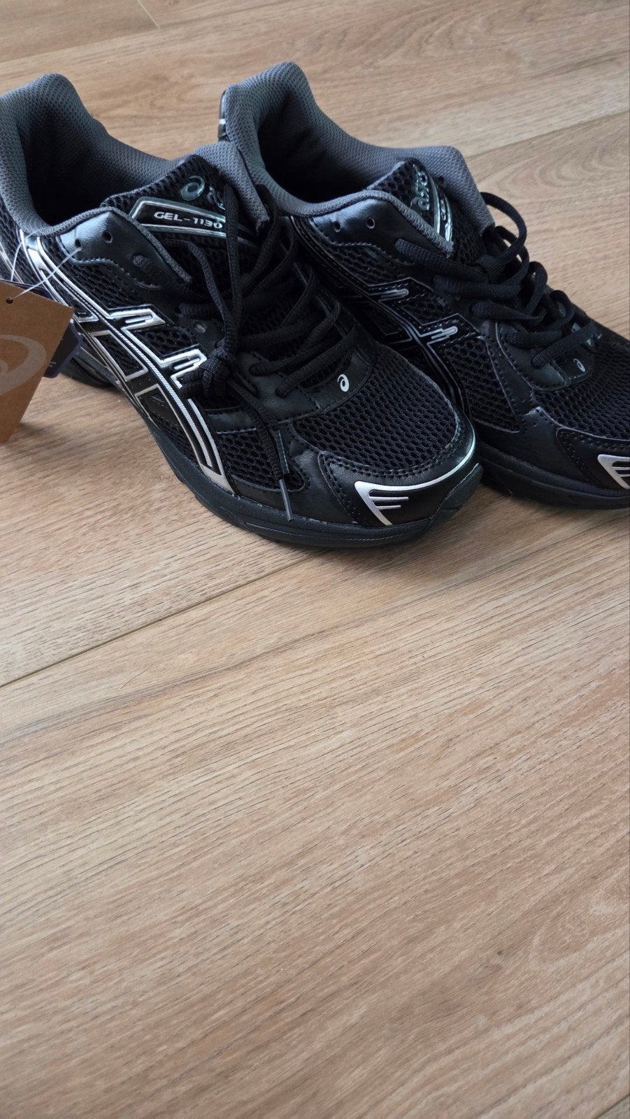 ASICS GEL-1130 Hardloopschoenen Zwart - Nieuw met label, Sport en Fitness, Loopsport en Atletiek, Ophalen of Verzenden, Nieuw