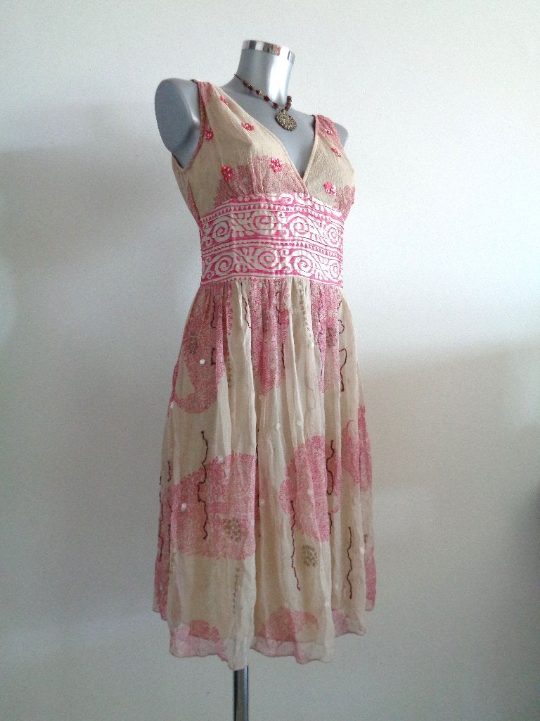 Jorando Italy designer jurk zijde, maat 38 NIEUW, kaartje, Maat 38/40 (M), Nieuw, Ophalen of Verzenden, Knielengte
