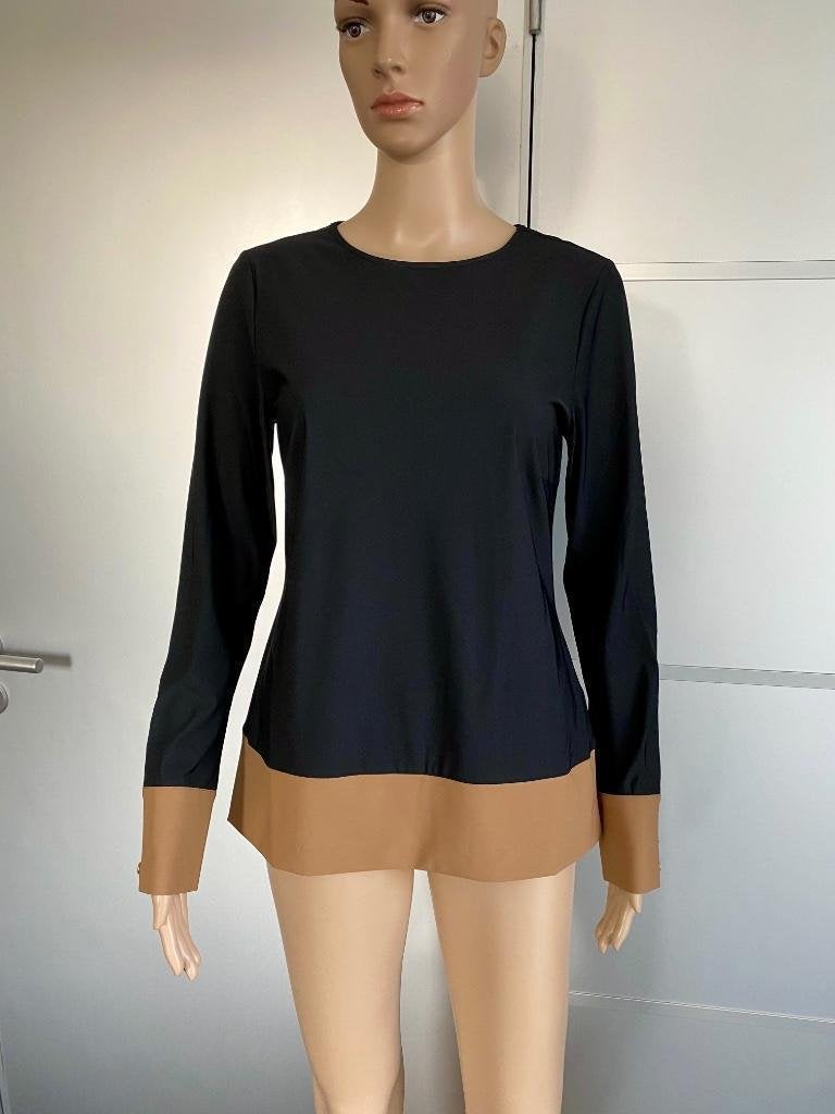 F360 Nieuw travel blouse Esqualo mt 38+40=M travelstof beige, Kleding | Dames, Maat 38/40 (M), Zwart, Ophalen of Verzenden, Nieuw