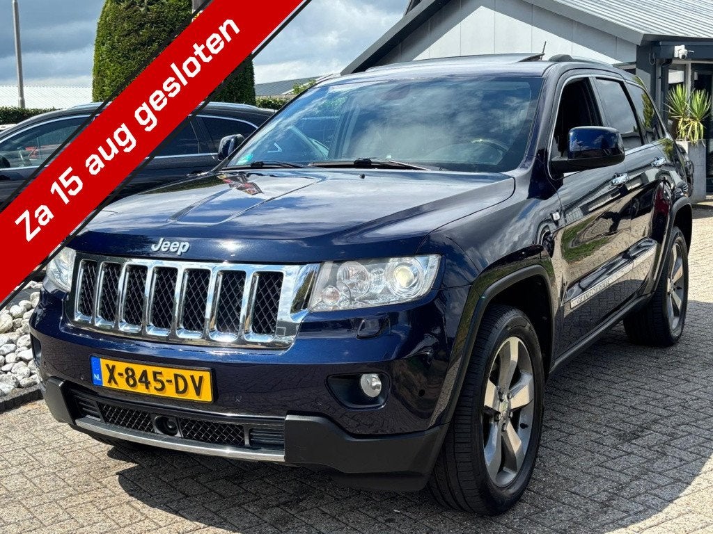 Jeep Grand Cherokee 3.0 CRD V6 Laredo 2013 Trekhaak 3500 KG, Auto's, Jeep, Euro 5, Gebruikt, Blauw, Leder