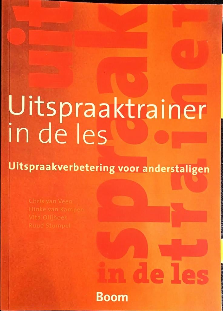 Uitspraaktrainer in de les - Uitspraakverbetering, Boeken, Non-fictie, Nederlands, Zo goed als nieuw, Chris van Veen, Hinke van Kampen, Vita Olijhoek, Ruud Stümpel