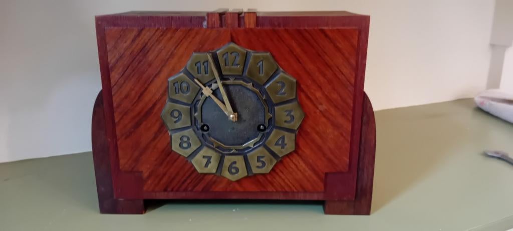 Art Deco Tafelklok Jaren '30 - Haagse School Stijl periode, Ophalen