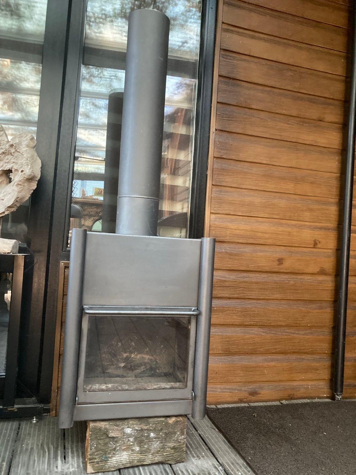 Hl2-Hangende houtkachel Harrie Leenders(7kw)!, Ophalen, Gebruikt, Houtkachel, Hangend