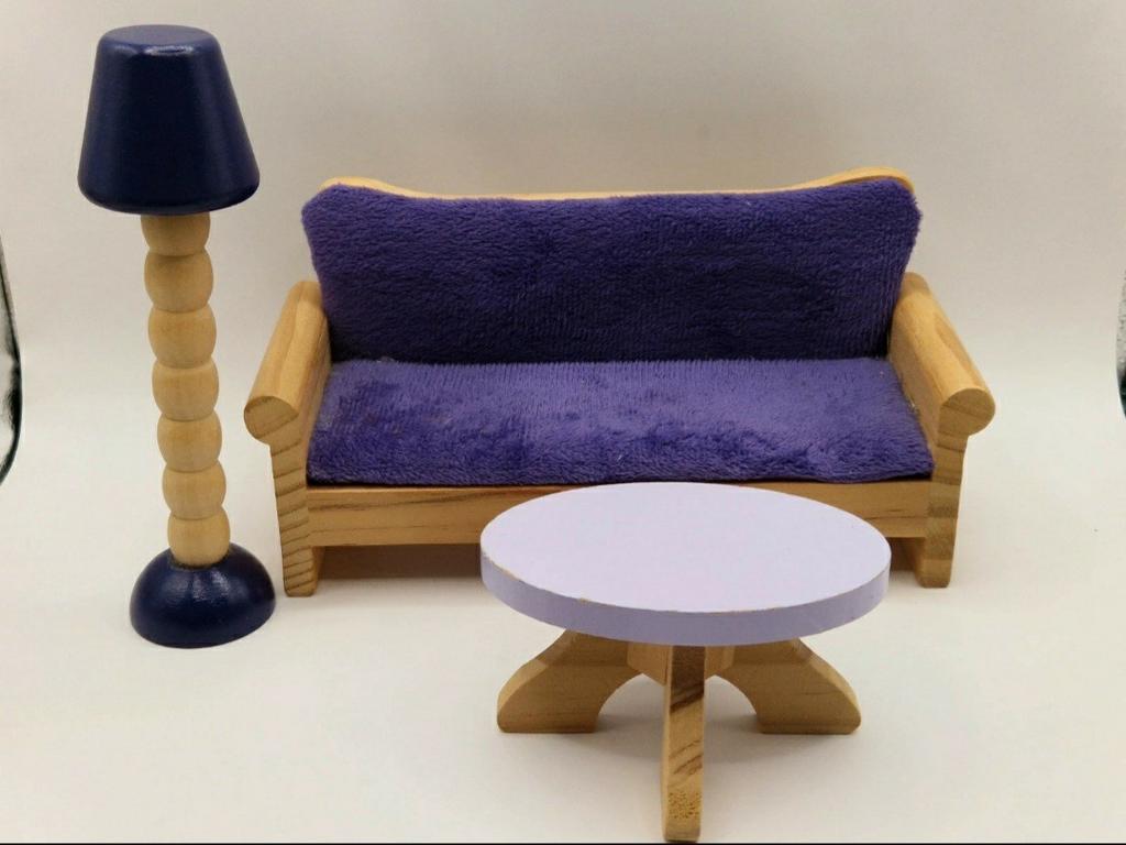 Leuke set vintage poppenhuis meubeltjes, Ophalen of Verzenden, Poppenhuis