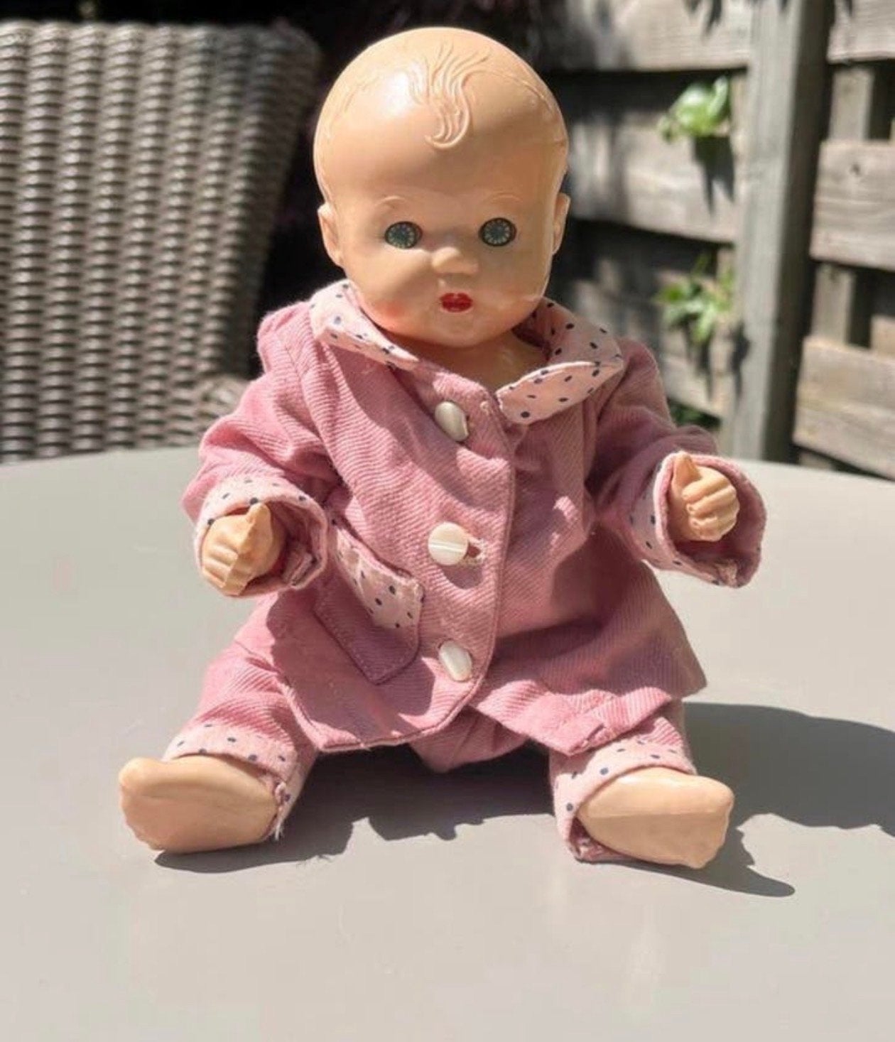 Vintage Roddy Babypop (22 cm) uit de jaren '50 - Engeland, Verzamelen, Poppen, Ophalen of Verzenden, Zo goed als nieuw, Babypop