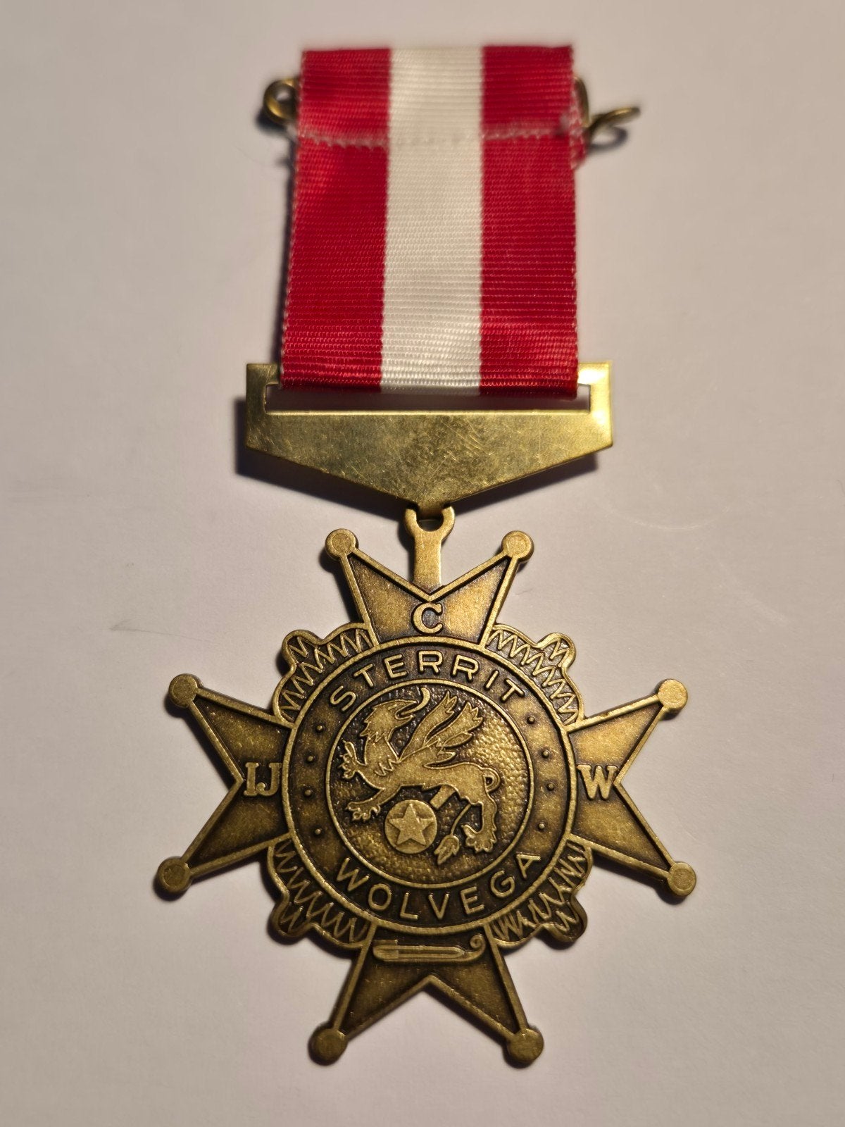 Medaille schaatsen Sterrit Wolvega IJCW, Ophalen of Verzenden, Overige materialen, Nederland