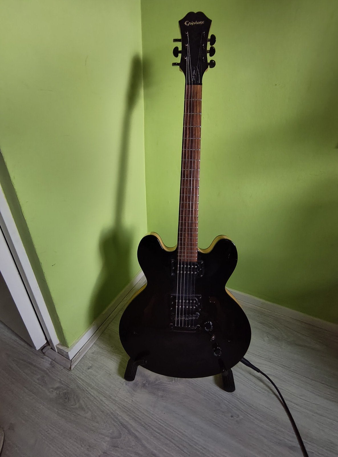 Epiphone Dot Studio elektrische gitaar met koffer, Ophalen, Gebruikt, Hollow body, Epiphone