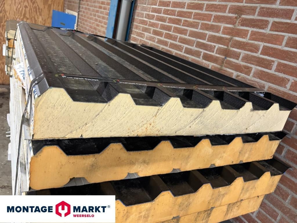 C-keus sandwichpanelen | Dak & Wand | Goedkoop | OP=OP, Doe-het-zelf en Verbouw, Platen en Panelen, Ophalen, Zo goed als nieuw