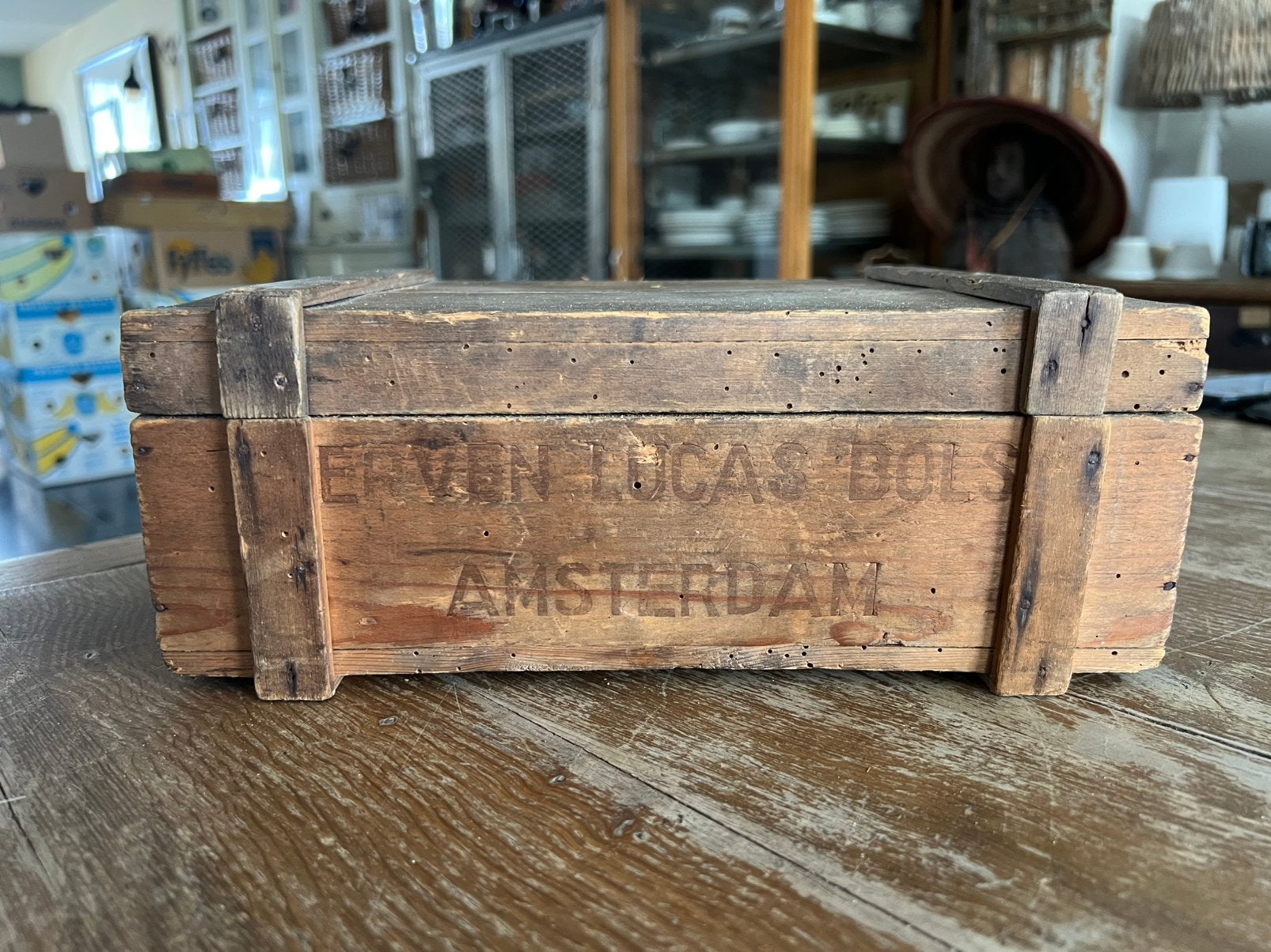 OUD JENEVERKISTJE BOLS, Verzamelen, Ophalen of Verzenden, Gebruikt