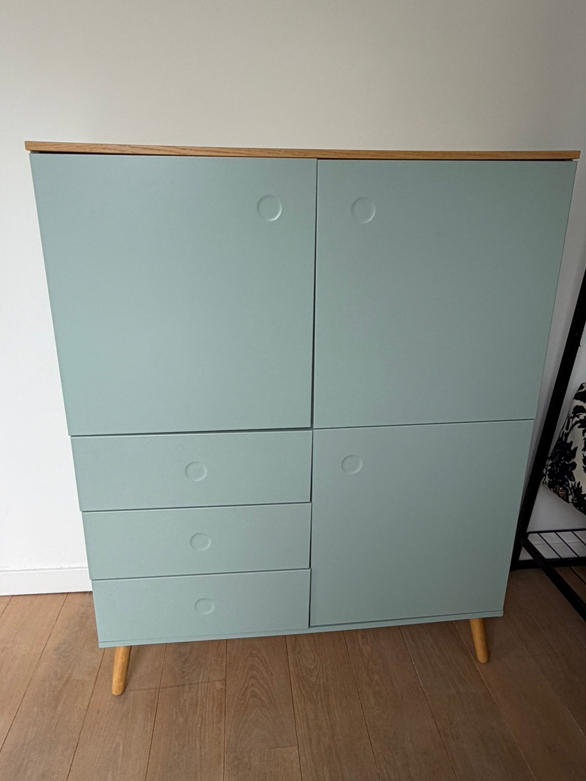 Tenzo Dot Wandkast mint groen | Scandinavisch Design, Ophalen, Zo goed als nieuw, 25 tot 50 cm, Minder dan 150 cm