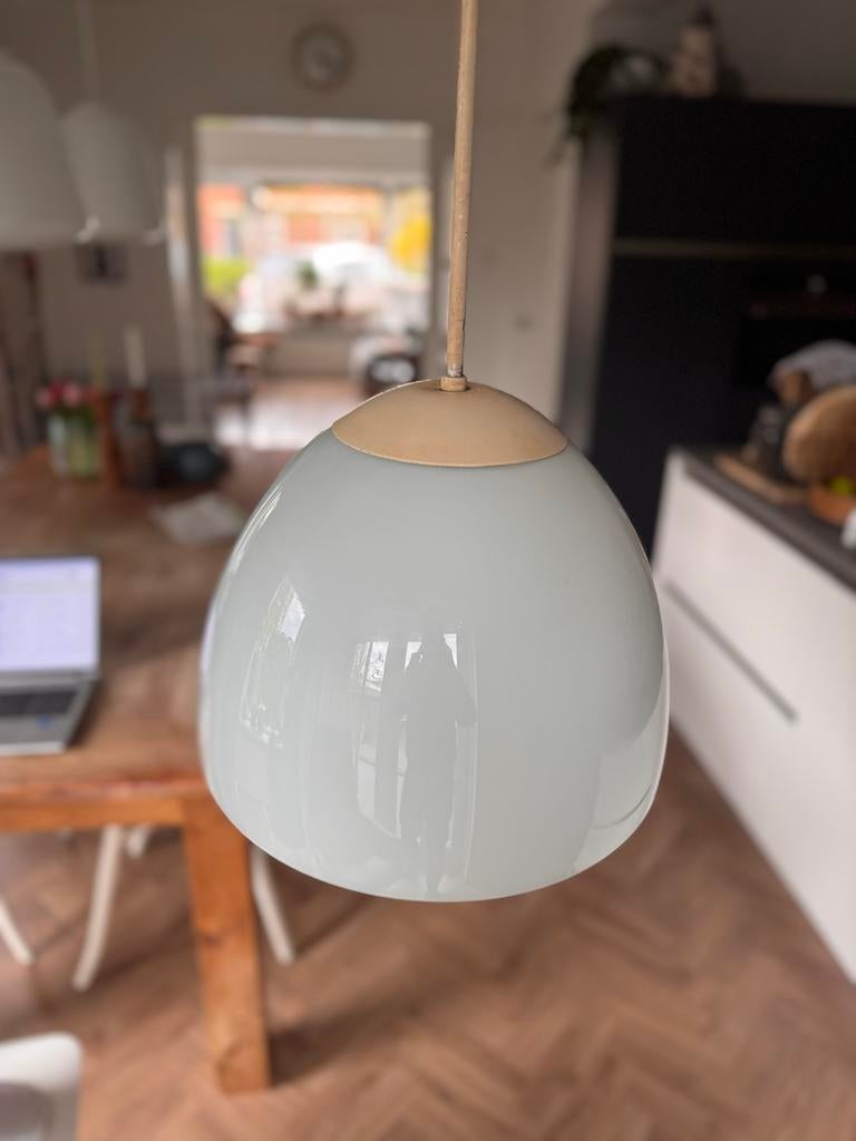 Giso/Gispen jaren dertig vintage opaline schoollamp💫, Antiek en Kunst, Ophalen