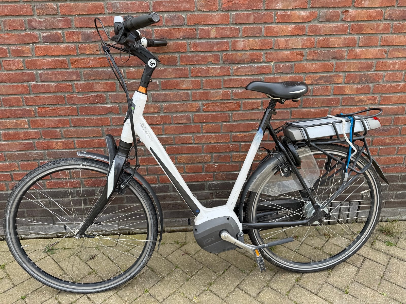 Partij Sparta E-bike met middenmotor en achterdrager, Fietsen en Brommers, Elektrische fietsen, Ophalen, Sparta, Gebruikt, 51 tot 55 cm