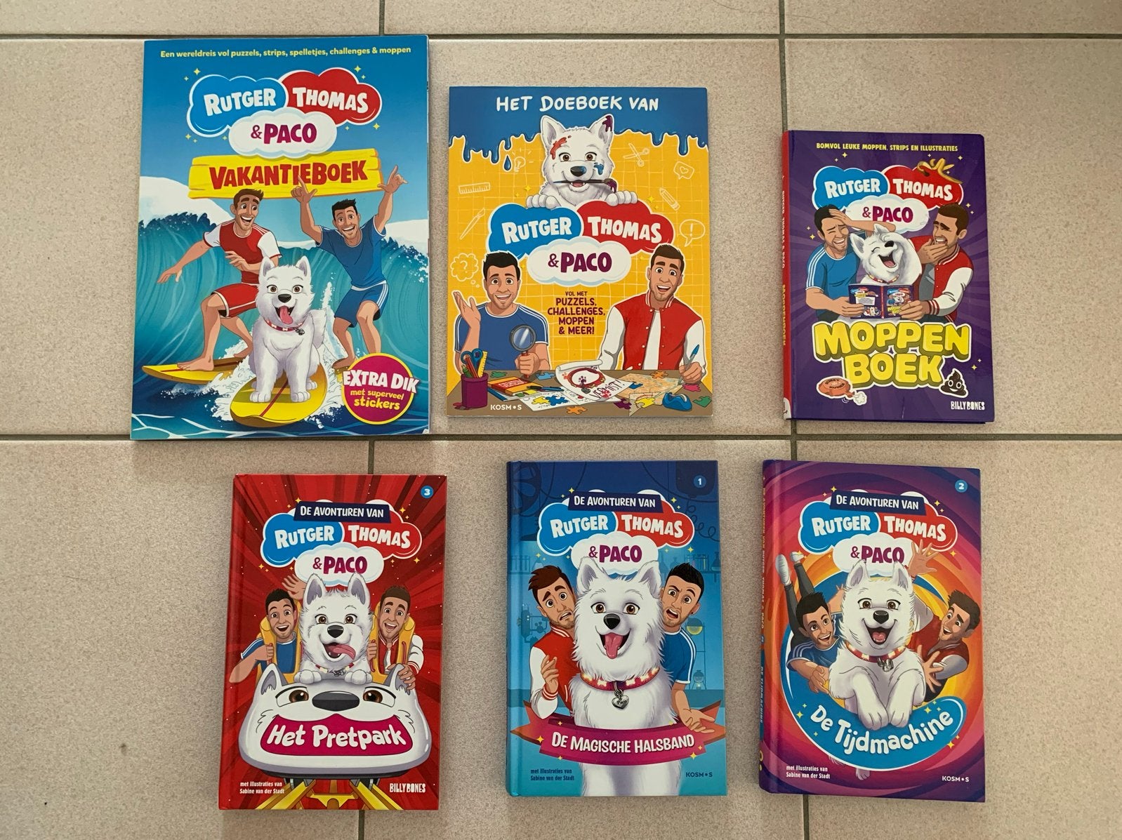 Set Rutger, Thomas & Paco boeken, Ophalen, Zo goed als nieuw, Fictie algemeen