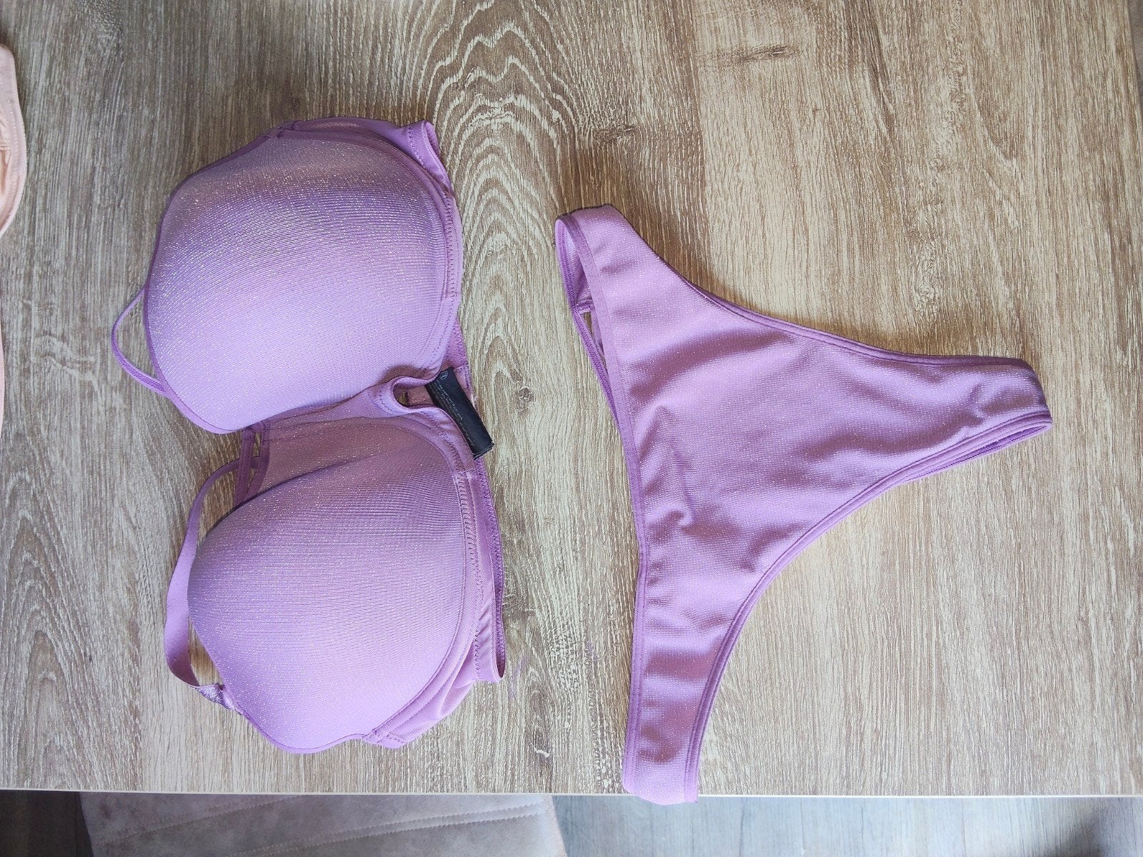 Marlies Dekkers Lingerie Setje - BH 85F & String XL, Marlies Dekkers, Ophalen of Verzenden, Paars, Setje