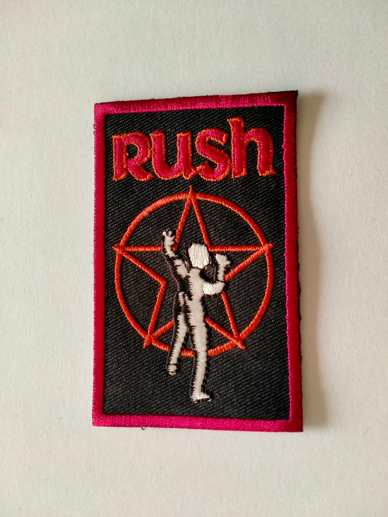 Rush band muziek kleding patch embleem, Verzamelen, Ophalen of Verzenden, Gebruikt, Overige typen