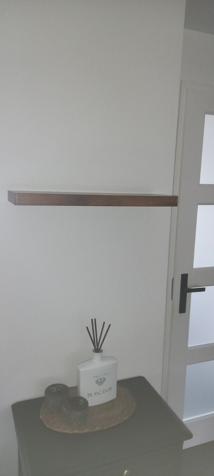 Set van 2 zwevende wandplanken - 80x20cm en 60x20cm, Huis en Inrichting, Woonaccessoires | Wandplanken en Boekenplanken, Ophalen