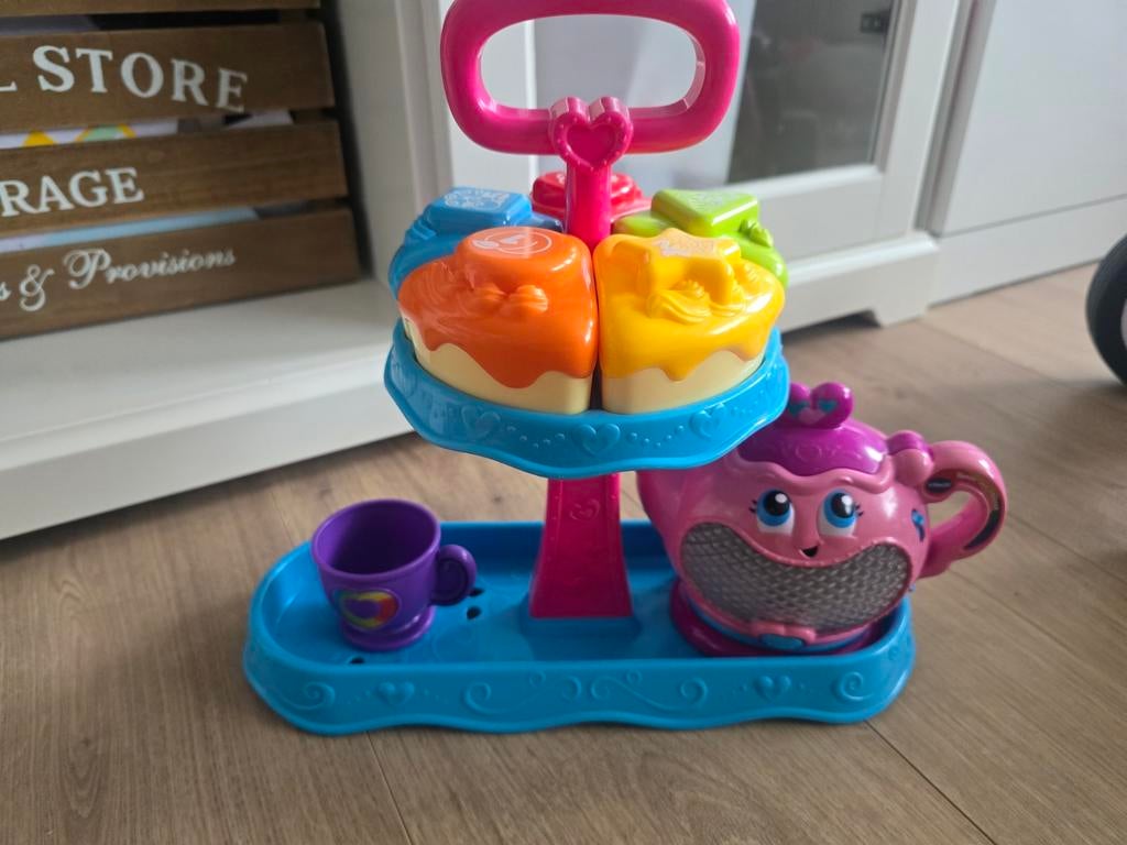 VTech Theeset met geluid en licht, Ophalen, Gebruikt, Ontdekken, Met licht