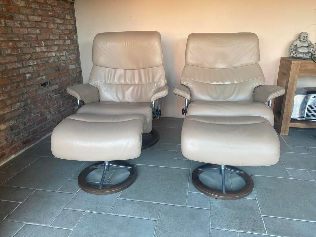 Stressless relaxen maat L, Ophalen of Verzenden, Zo goed als nieuw, 75 tot 100 cm, Hout