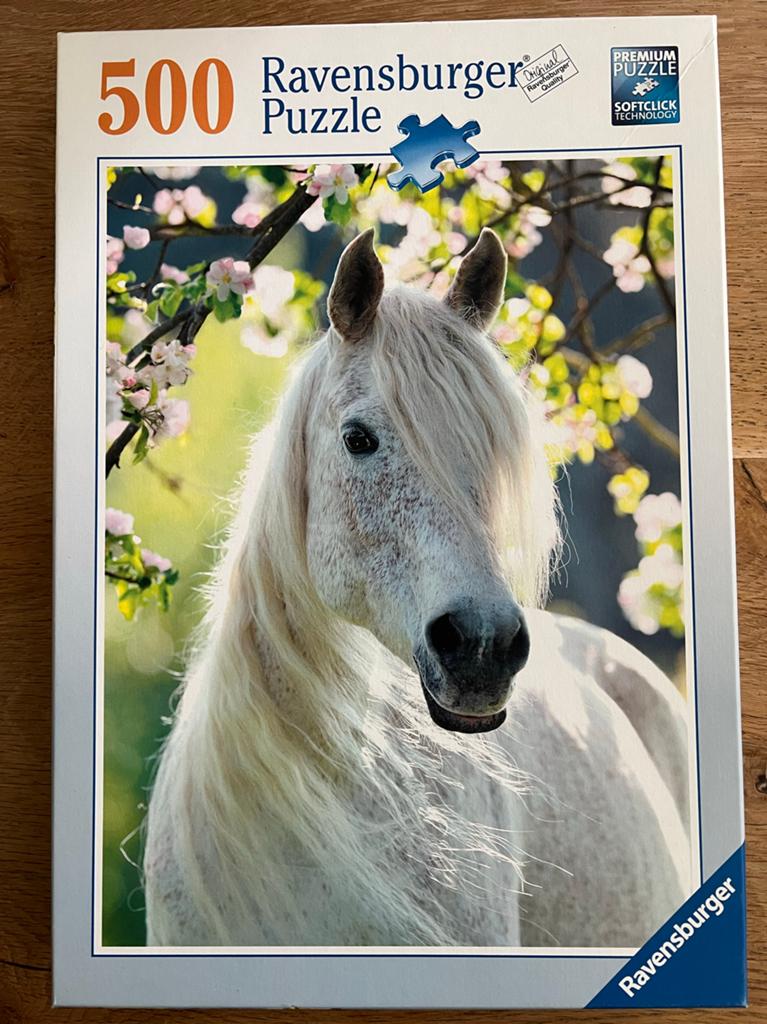 2x Paarden Puzzel: Ravensburger 500/Clementoni 1000 stukjes, Ophalen, 500 t/m 1500 stukjes, Gebruikt, Legpuzzel