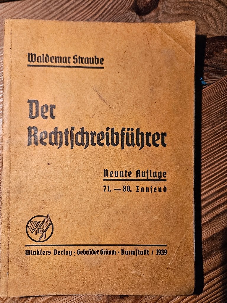 Oud Duits lesboek, Der rechtschreibführer, Waldemar Straube, Gelezen, Waldemar Straube, Non-fictie, Ophalen of Verzenden