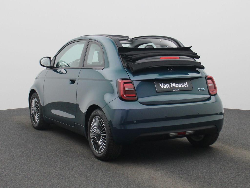 Fiat 500C 500e 42 kWh Icon | Cruise Control | Stoelverwarmin, Auto's, 12 maanden, Stof, Gebruikt, 118 pk