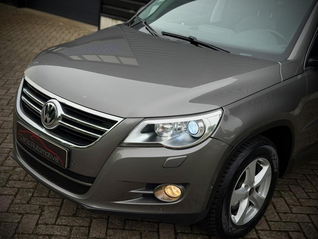 Volkswagen Tiguan 2.0 TSI 4MOTION AUT|PANO|LEDER|STOELVERW|X, Auto's, Volkswagen, Zwart, 4 cilinders, 1984 cc, Leder