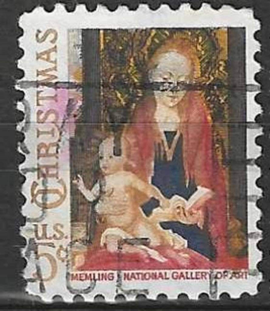 USA 1966 - Yvert 815 - Maagd en Kind van Memling (ST), Verzenden, Gestempeld, Noord-Amerika