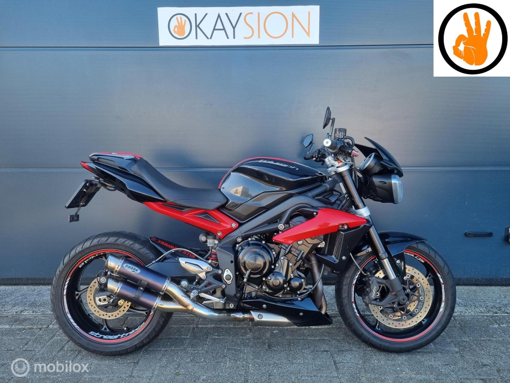 Dikke Triumph Street Triple R ABS (bj 2014) Bulls stickerset, 675 cc, Bedrijf, Meer dan 35 kW, Toermotor