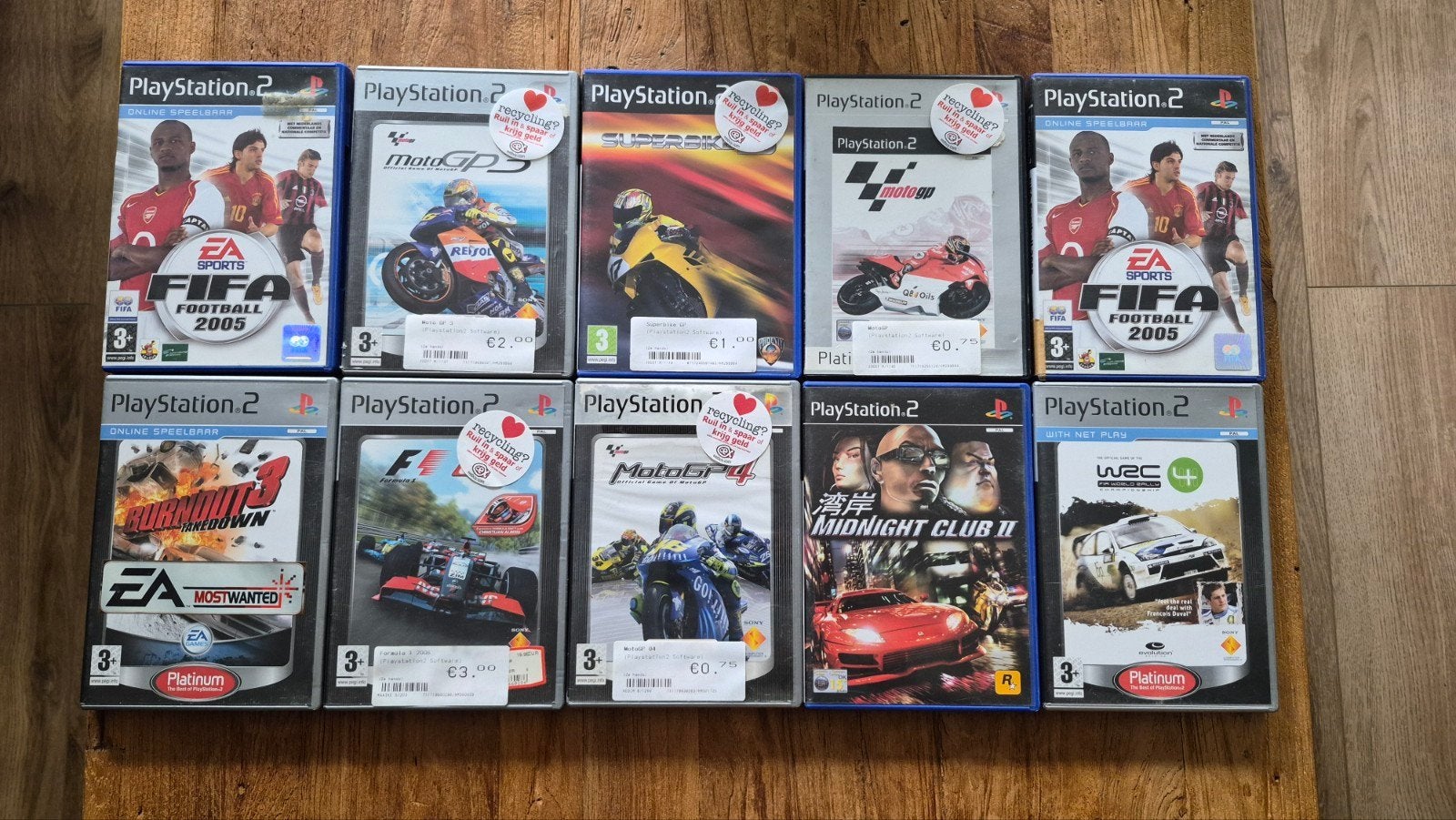 10 Playstation 2 spellen, Spelcomputers en Games, Ophalen, Gebruikt