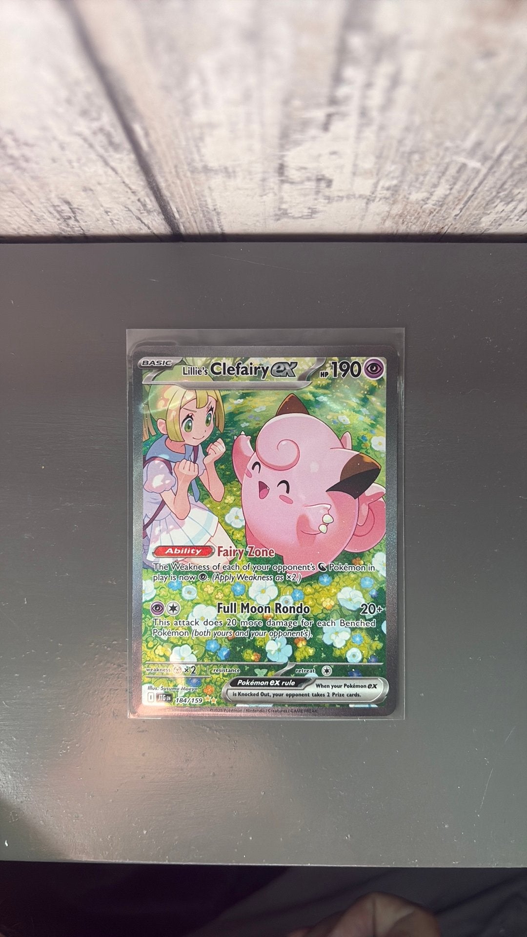 Lillie's Clefairy ex 184/159 Journey Together Pokemon kaart, Hobby en Vrije tijd, Verzamelkaartspellen | Pokémon, Ophalen of Verzenden