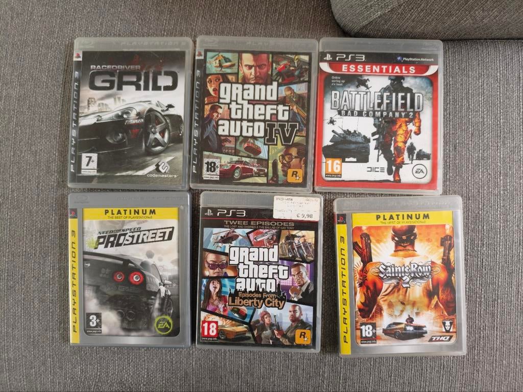 Assortiment PS3 Games, Online, Gebruikt, Vanaf 18 jaar, Overige genres