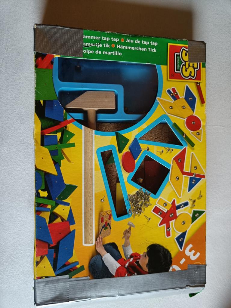 Hamertje tik spel - doos gehavend, inhoud goed, Ophalen of Verzenden, Gebruikt, Overige typen