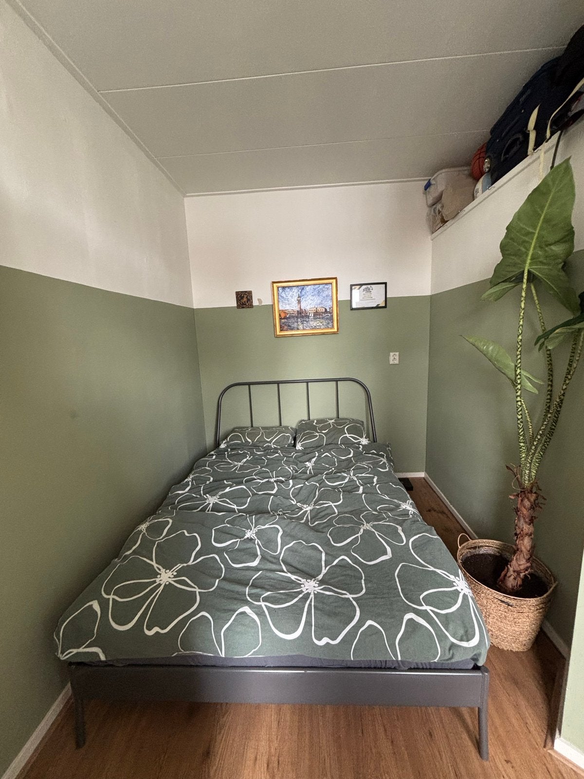 IKEA NEIDEN bedframe met LURÖY lattenbodem en HÖVÅG matras, Ophalen, Gebruikt, Tweepersoons, 140 cm