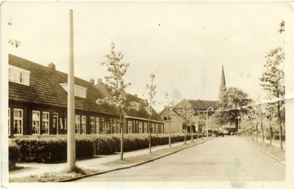 Warga. Fricoweg - B-keus - gelopen, Verzamelen, Ophalen of Verzenden, 1940 tot 1960, Gelopen, Friesland