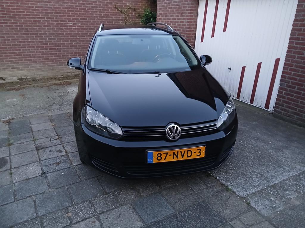 Volkswagen Golf 1.2 TSI 77KW Variant 2010 Zwart, Auto's, Voorwielaandrijving, Euro 5, Stof, 4 cilinders
