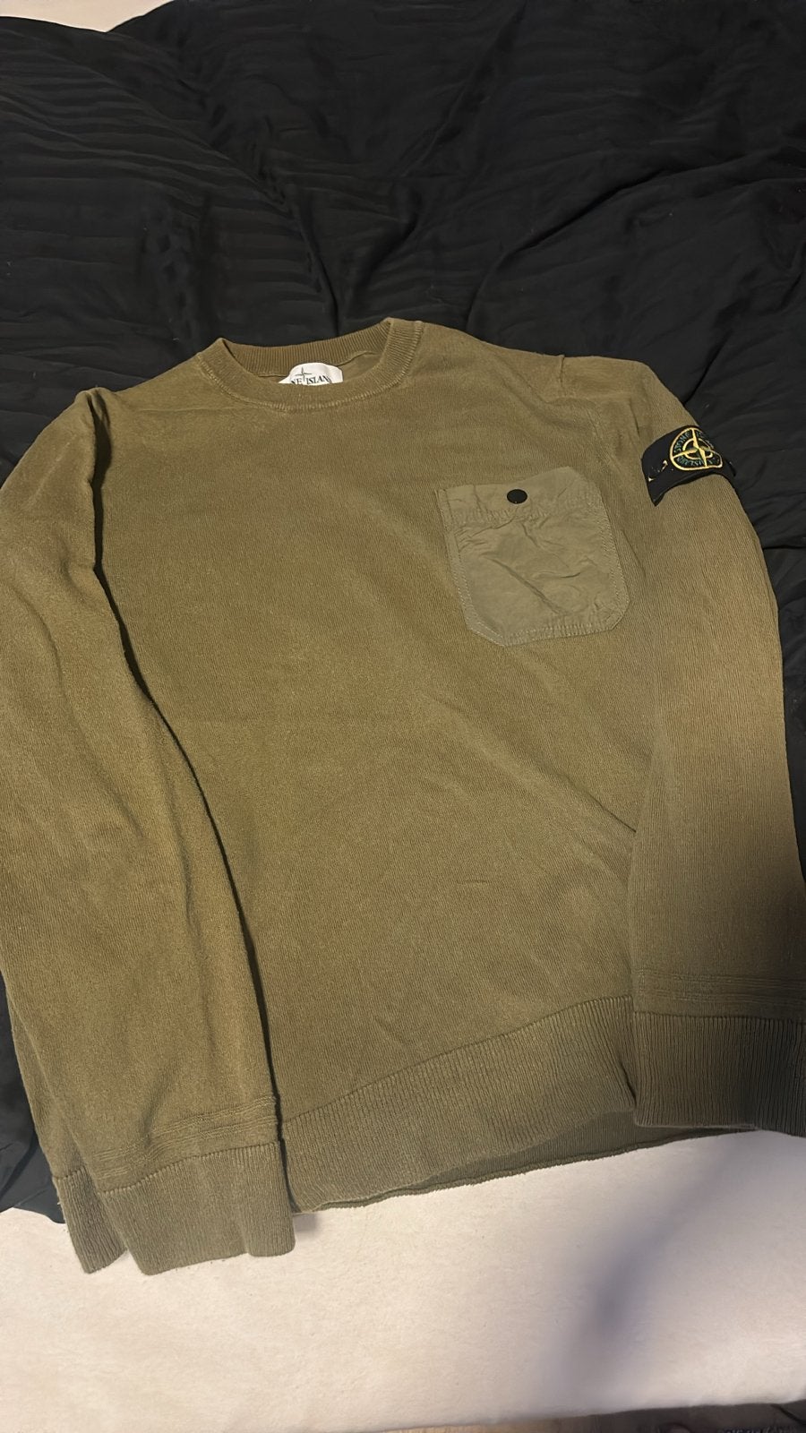 Stone Island trui met zakje - Maat XL valt als L, Ophalen of Verzenden, Zo goed als nieuw, Maat 48/50 (M), Groen