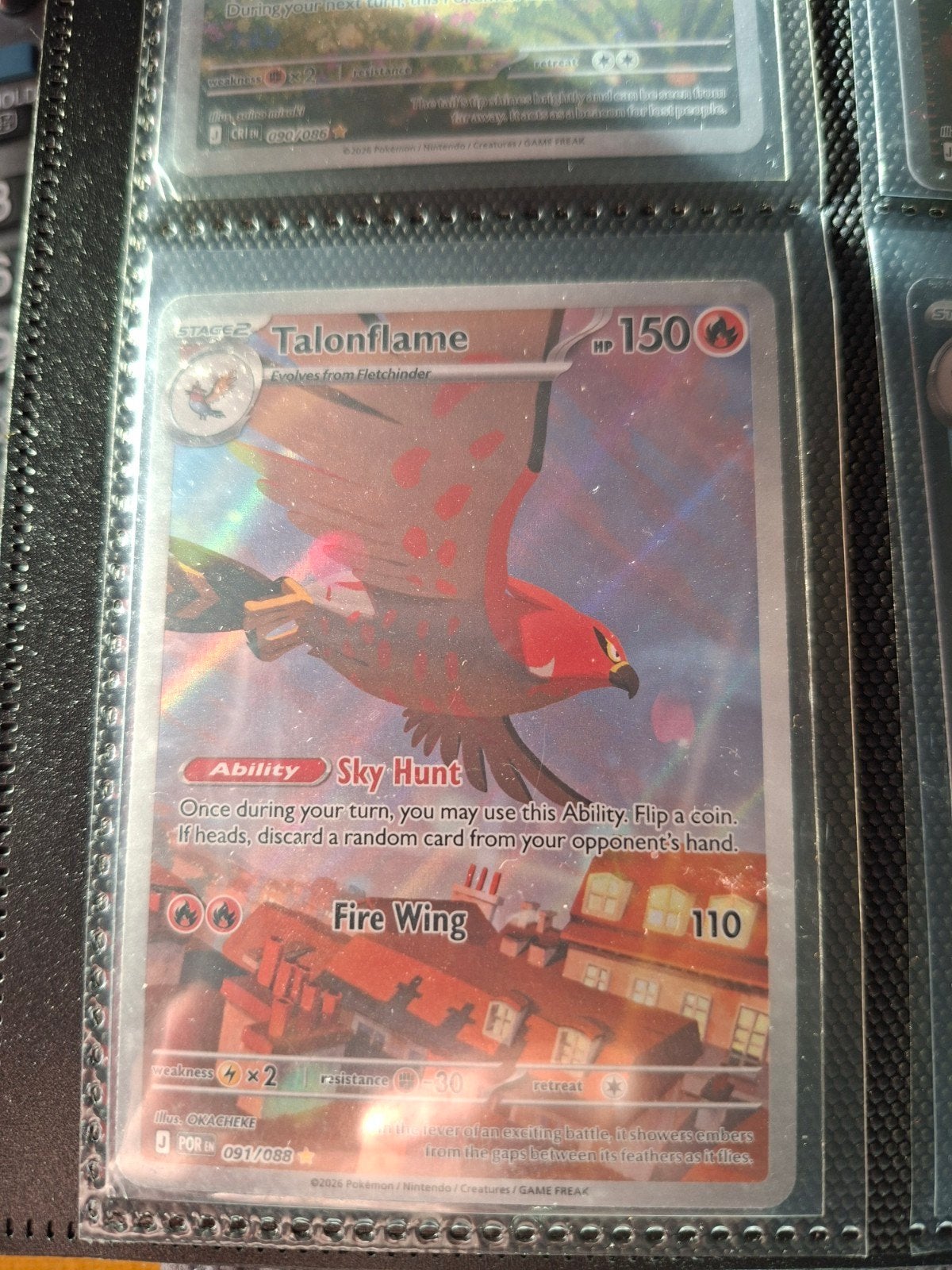 Talonflame 91/88 perfect order art rare, Ophalen of Verzenden, Nieuw