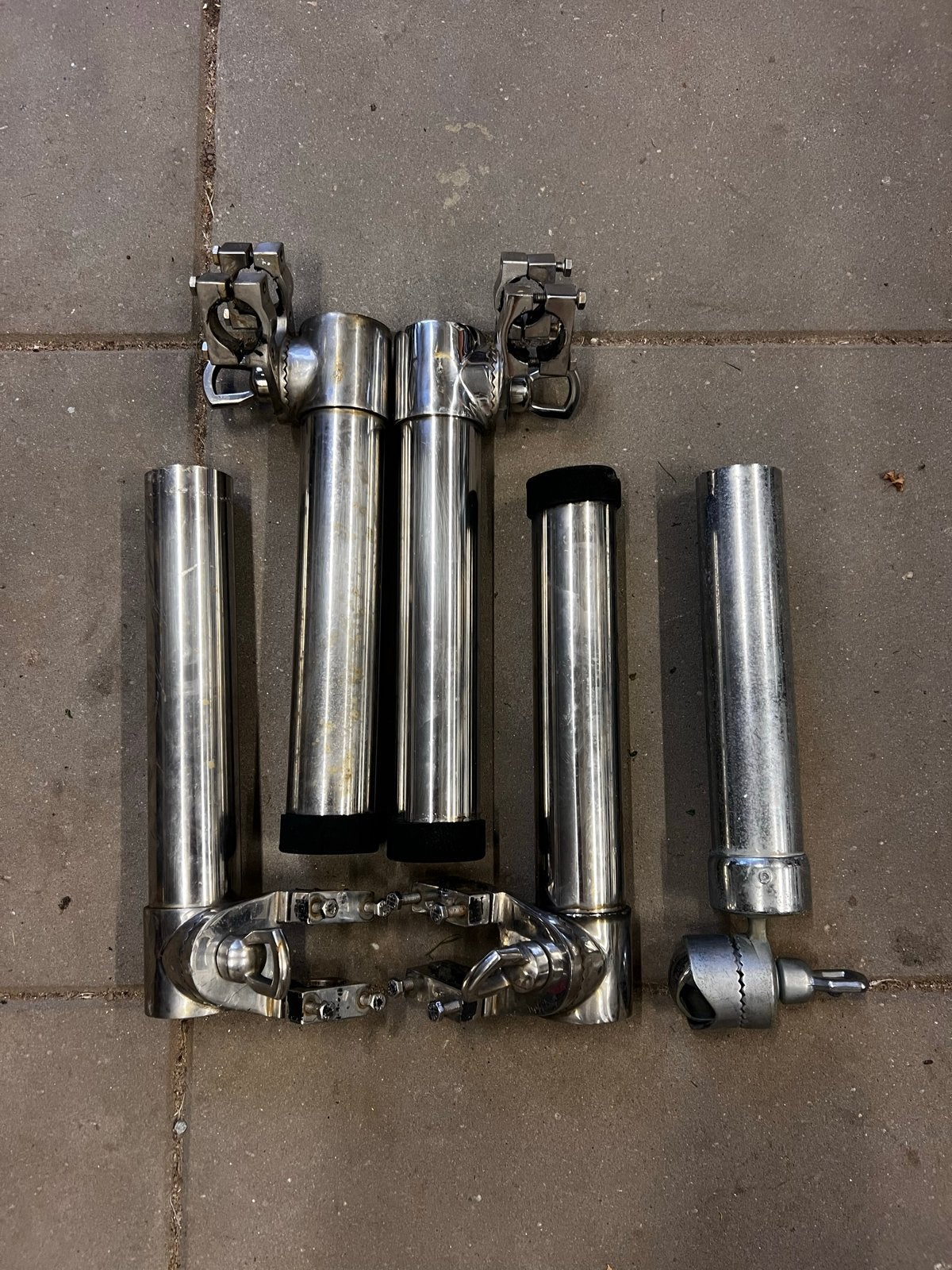 5x Hengelsteun boot railing RVS 316 zware kwaliteit, Ophalen of Verzenden, Gebruikt, Overige typen
