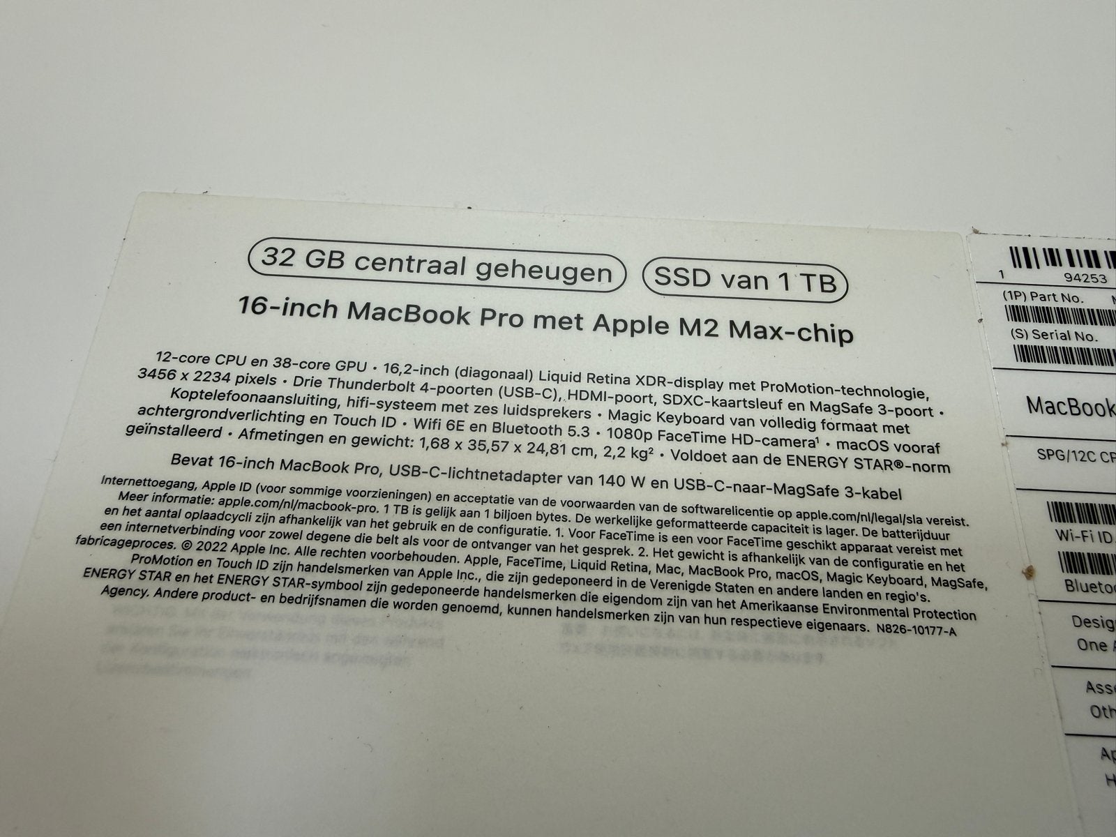Foto 8 van Apple MacBook Pro 16” M2 Max 2023 - 32GB - 1TB SSD