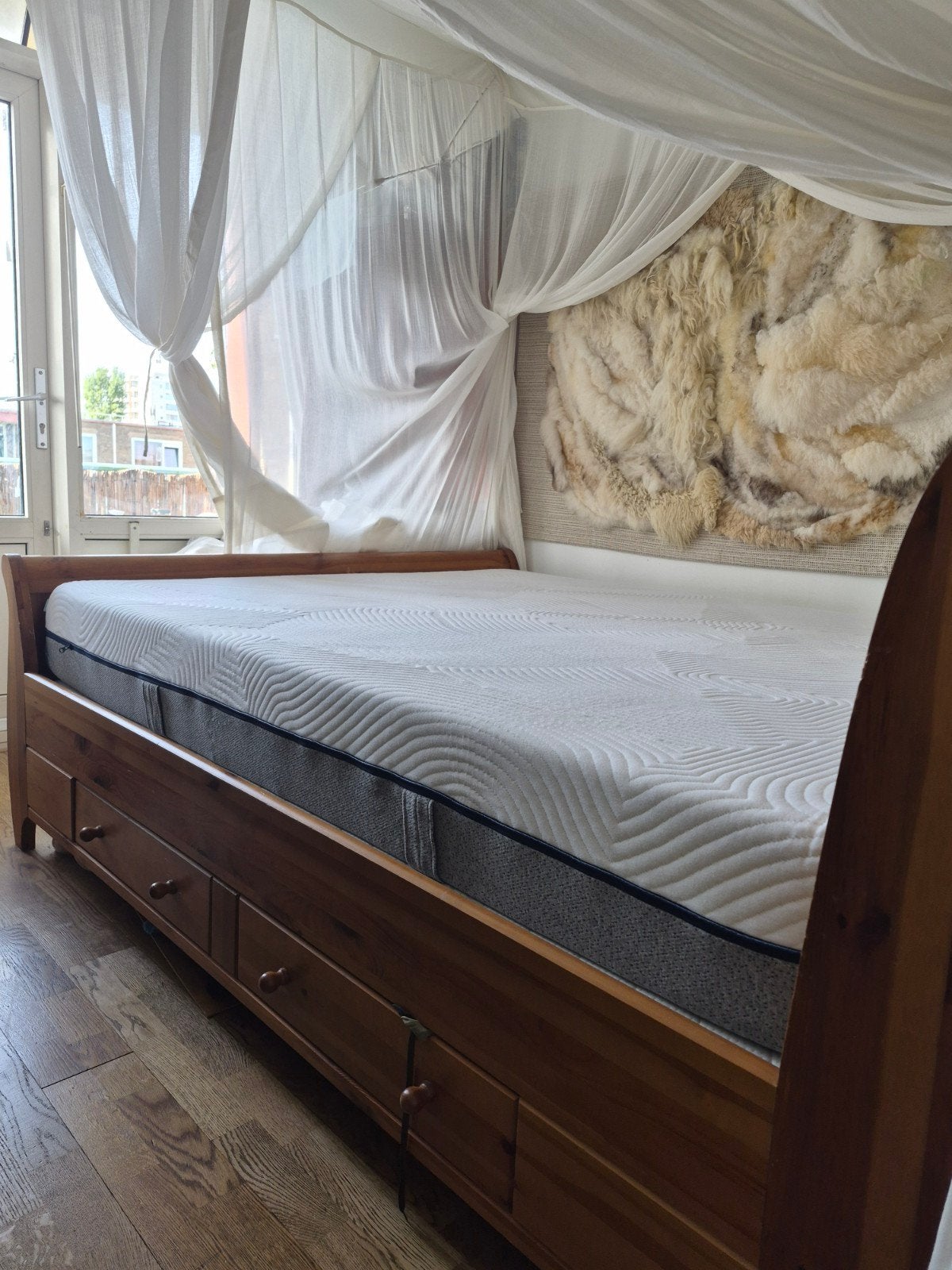 Tweepersoons matras 160x200 BBright Silver zo goed als nieuw, Ophalen, Tweepersoons, Zo goed als nieuw, 200 cm