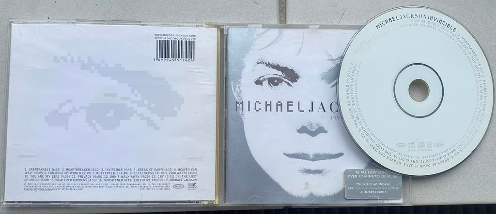 Michael Jackson cd invincible, Ophalen of Verzenden, Zo goed als nieuw